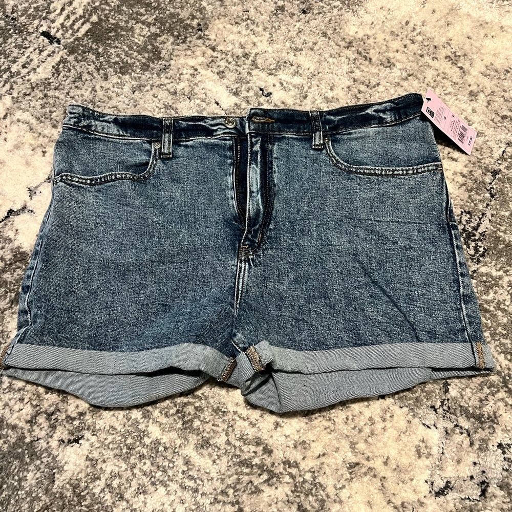 Wild Fable Blue Jean Shorts with Distressed Details